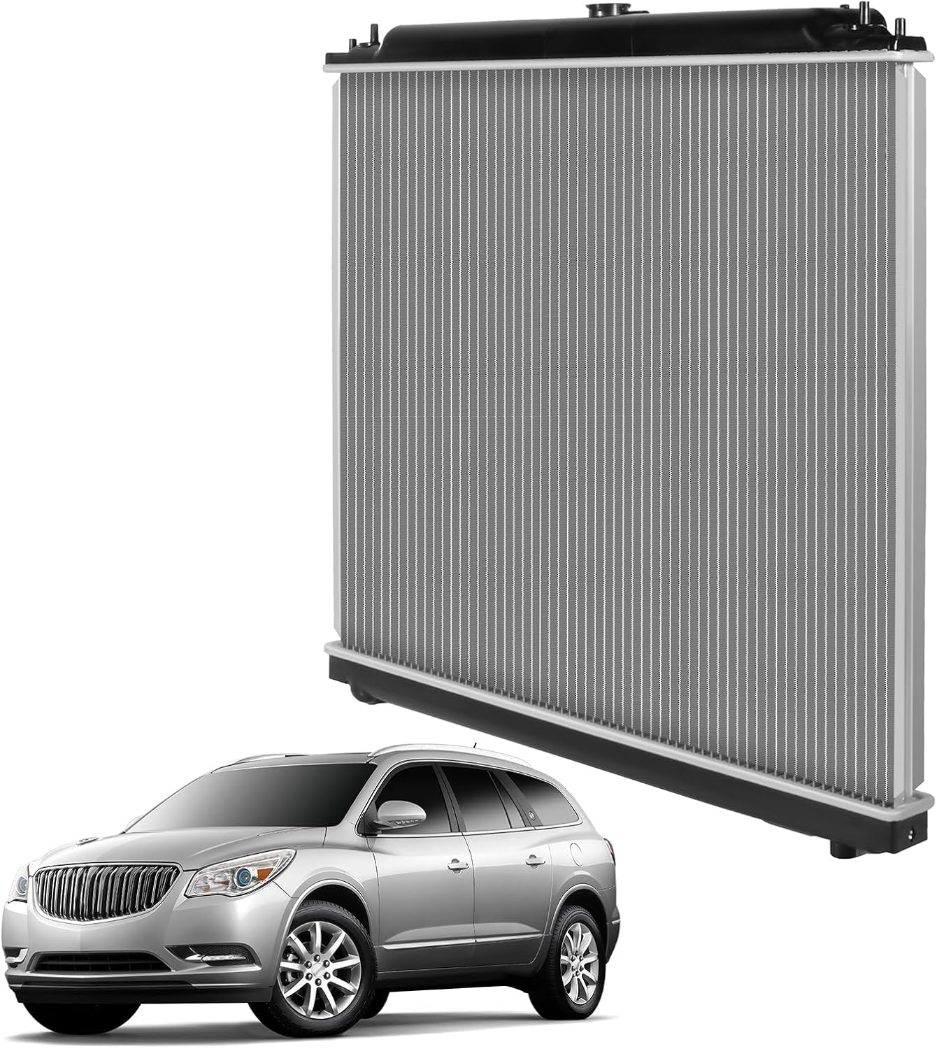 OCPTY Aluminum Radiator Replacement fit for 2005 2006 2007 2008 2009 2010 2012 2013 2014 2015 for Nissan Frontier Extended Cab Pickup/Crew Cab Pickup 4-Door 4.0L #Replace 2807
