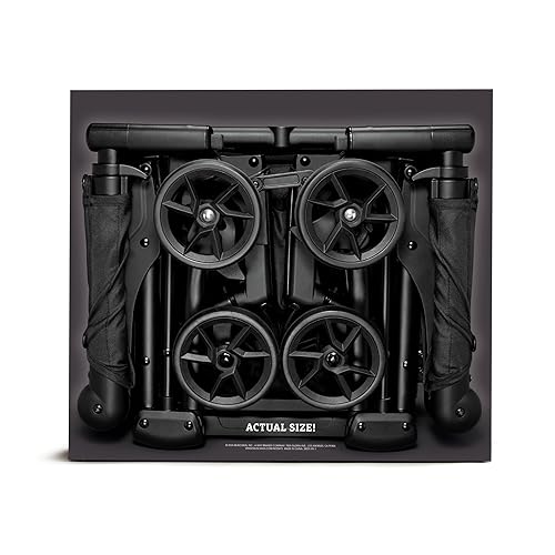 Vista 6 de Munchkin Night Owl - Cochecito de viaje ligero con luces de rueda, cochecito de bebé ultra compacto para viajes diarios y fácil almacenamiento