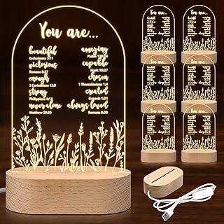 6 Pcs Christian Gifts for Women Faith Based Inspirational Lamp Christmas...