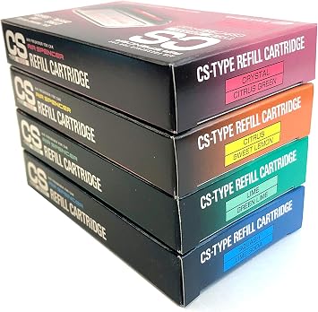 Air Spencer CS-X3 Air Freshener Refill Cartridge, 4-Pack Bundle 4 Different Scents