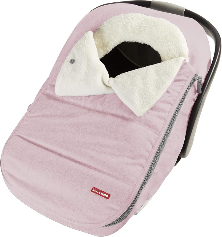 Skip Hop Winter Car Seat Cover, Stroll & Go, Pink Heather