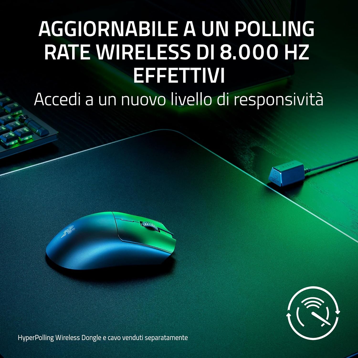 Razer Viper V3 HyperSpeed - Mouse Esports senza fili (Sensore ottico Focus Pro 30K - Mouse gaming - Immagine 5