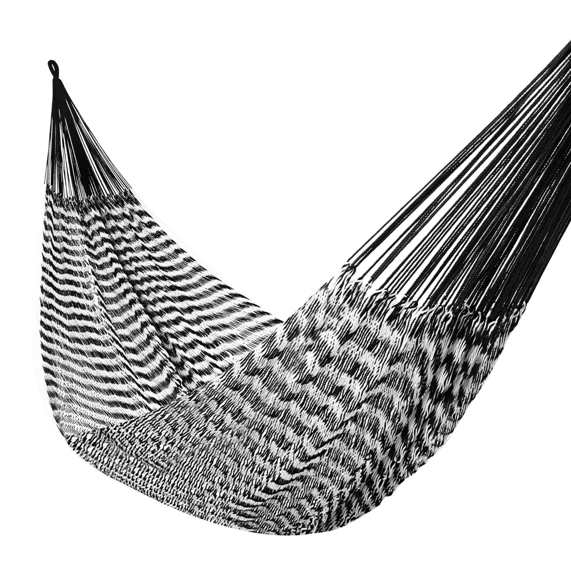 Handwoven Mayan Hammock - Breathable Open Weave for 1-2 Adults Portable with Carry Bag by Bathonly Backyard Camping