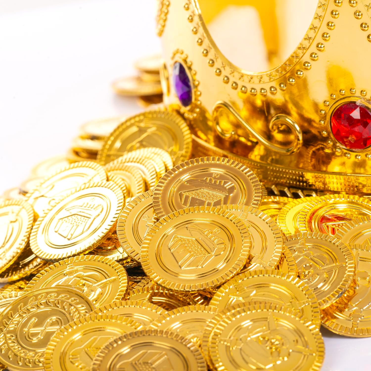 海賊ゴールドコイン プラスチックバルク 聖パトリック海賊ゴールドコイン ノベルティパーティー記念品 海賊パーティー トレジャーハントゲーム  パーティーの記念品 150個 120ピース プラスチック 海賊 コイン フェイクゴールドコイン ハロウィン 聖パトリックの日 ...