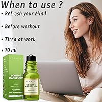 Vista 2 de Rollo de migraña en barra para aliviar el dolor de cabeza con magnesio, aceite esencial de eucalipto, aceite esencial de eucalipto para sinusitis