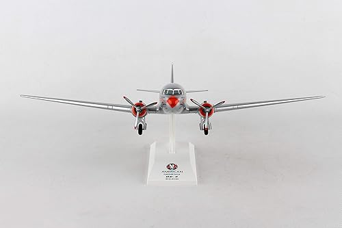 Miniatura 4 de Skymarks Daron American Airlines DC-3 modelo de avión con engranaje insignia Tulsa escala 1/80 (SKR539)