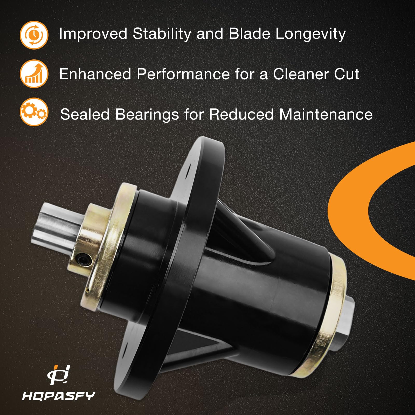 HQPASFY Husillo para cortacésped compatible con rodamientos de aluminio Outlaw Extreme XP Deck de 48, 54, 61 y 72 pulgadas, reemplaza 037-4000-00, 037-4000-50, 038-4000-50, 038-4000-50