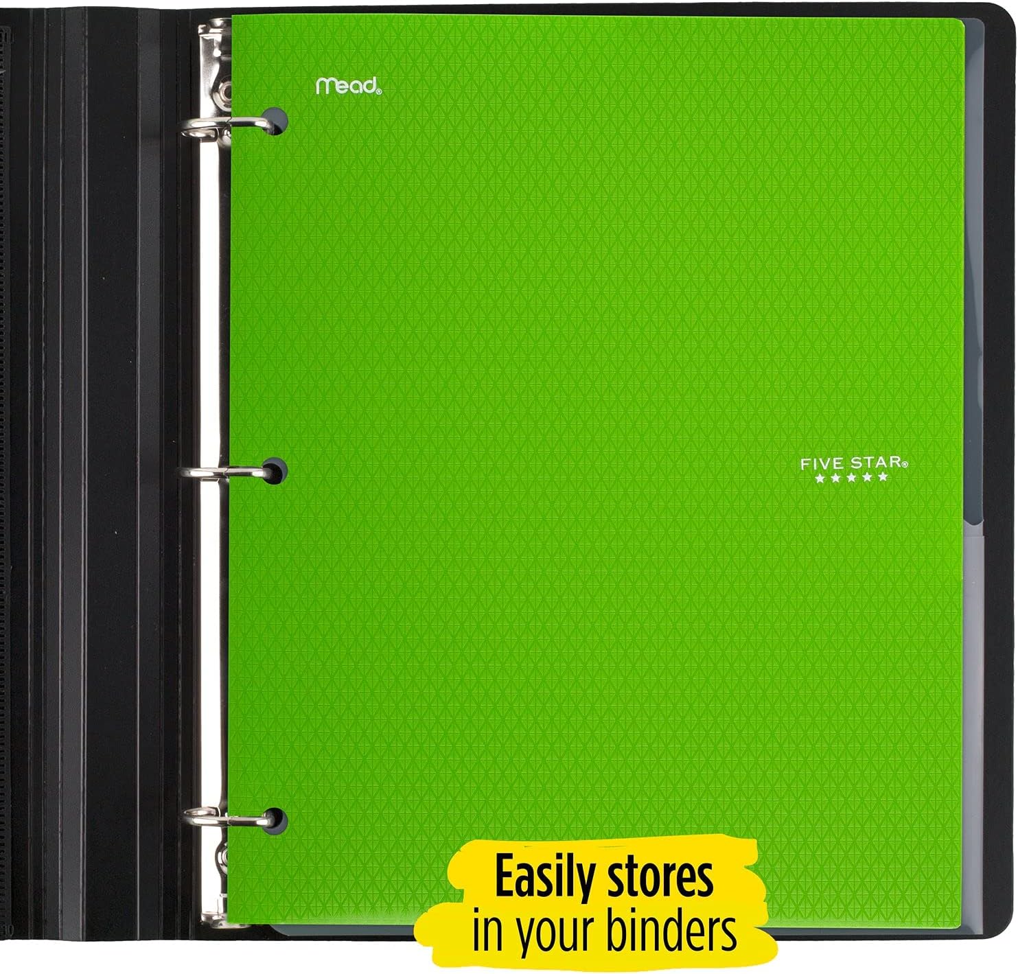 Five Star 2 Pocket Folders, Stay-Put Folder, Folders with Pockets, Prongs, Fasteners, Assorted Colors, 12 Pack (52162)