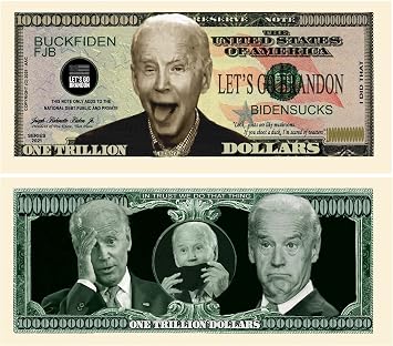 American Art Classics Pack of 50 - Joe Biden Sucks - Lets Go Brandon - FJB Trillion Dollar Bill