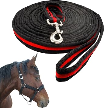 Lunge Line for Horse, Premium Equine Lunge Line with Swivel Bolt Snap for Accurate Equestrian Training, Competition, and Daily Use, 26 ft 8 Meters