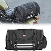 KEMIMOTO Motorcycle Motorcycle Tail Bags 18-20L Expandable Sissy Bar Bag Water-Resistant Rear Seat Roll Luggage Hard Shape with Rain Cover & 4 Straps