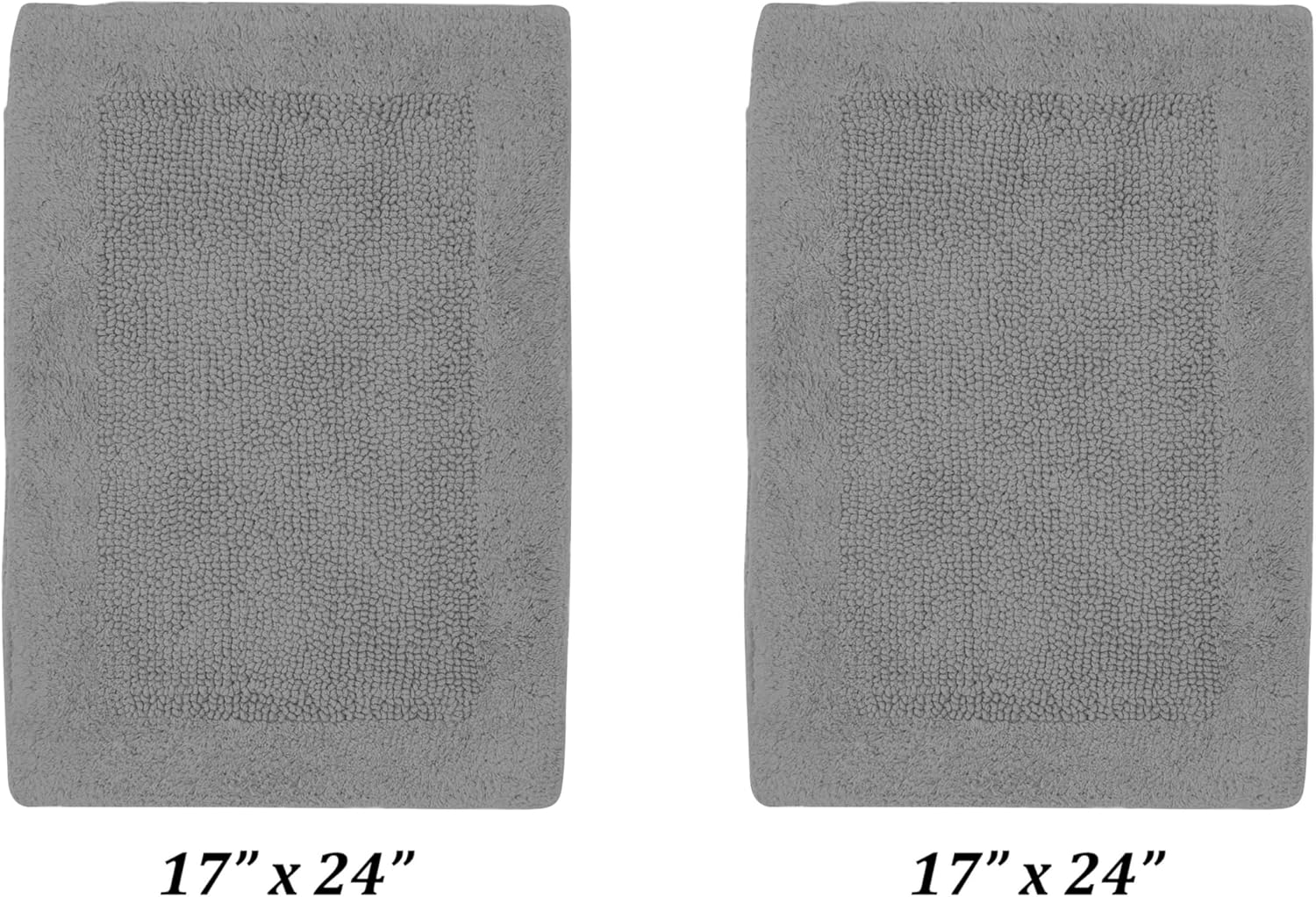 Better Trends Bathroom Toilet Lid Cover 100% Cotton Toilet Cover Seat, Machine Washable, Soft & Absorbent 18" x 20" Dark Sage Edge Collection