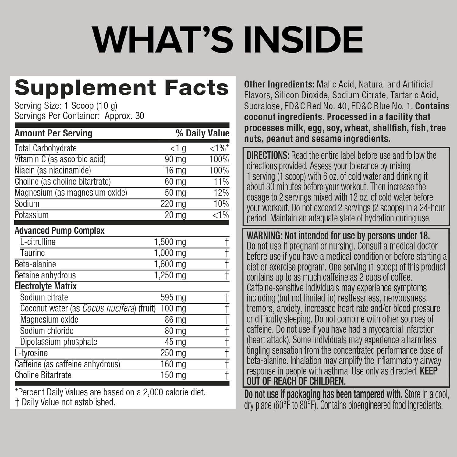 Six Star Pre-Workout Explosion, Grape (30 Servings) - Preworkout Energy Powder Supplement for Men & Women - Workout Drink Mix with L-Tyrosine & Beta Alanine - Sports Nutrition Products - Image 4