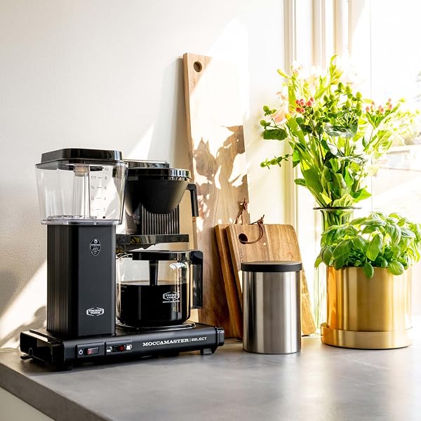 Moccamaster KBG Select, Kaffeemaschine, Filtermaschine Kaffee, Retro, Matt Black, 1.25L - 3