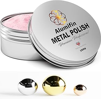 ALUMIFIN Metal Polish, 250g – Chrome Cleaner for Stainless Steel, Aluminum, Brass, Copper, High-Shine Polishing Compound.