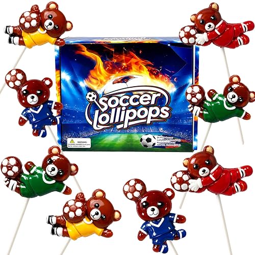Soccer Bear 糖果棒棒糖 24支独立包装