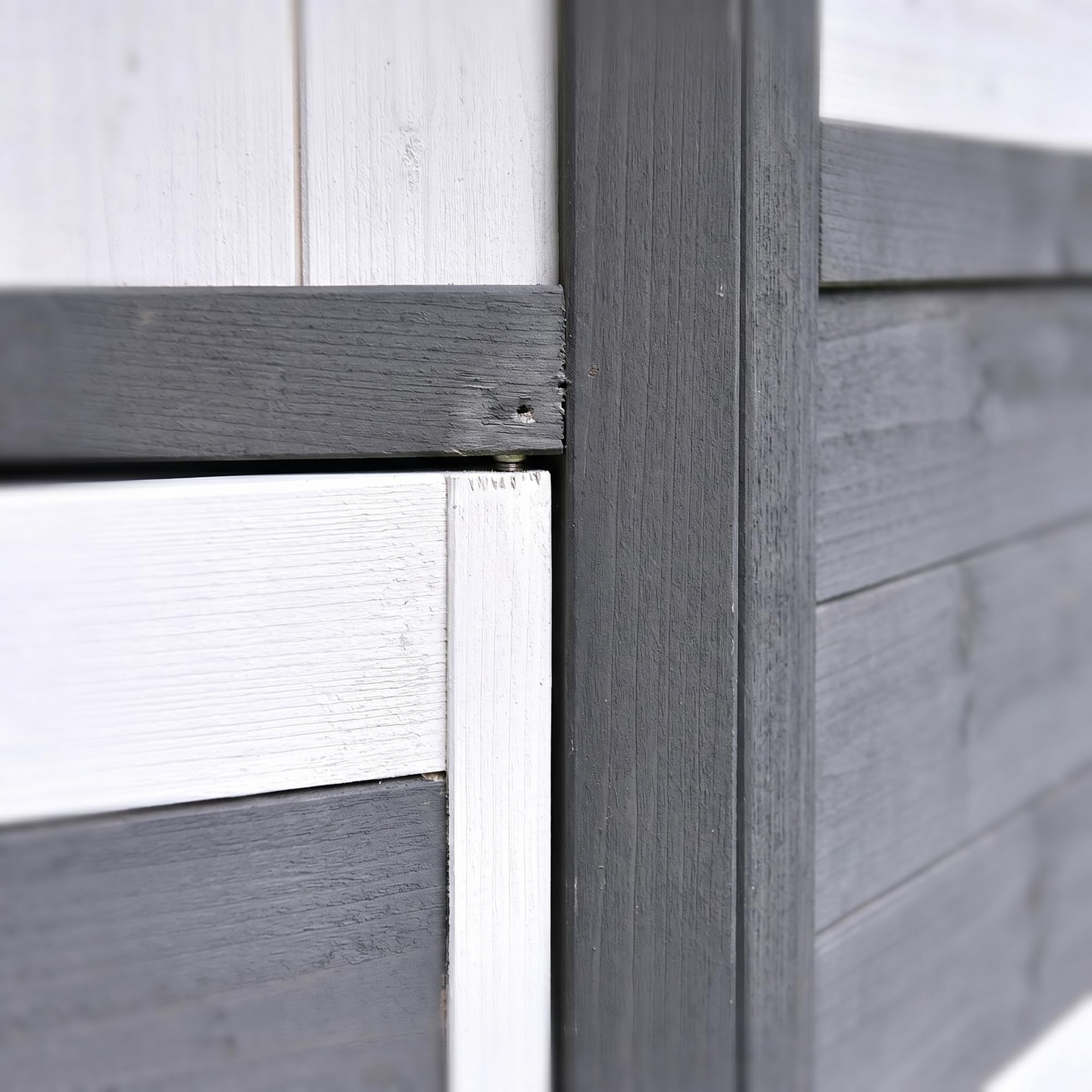 Mucola Hühnerstall Hühnerhaus 6-Eck mit Nestbox 131x125 cm Fichtenholz Grau | Geflügelstall wetterfest, 5-8 Hühner, Enten, wasserdichte Dachpappe, Legenest mit Klappdeckel, erhöhter Boden, inkl. Rampe
