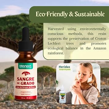 Dragon's Blood 1oz - 100% Natural Croton Lechleri Tree Sap Resin - Wildcrafted Sangre de Grado from Peru