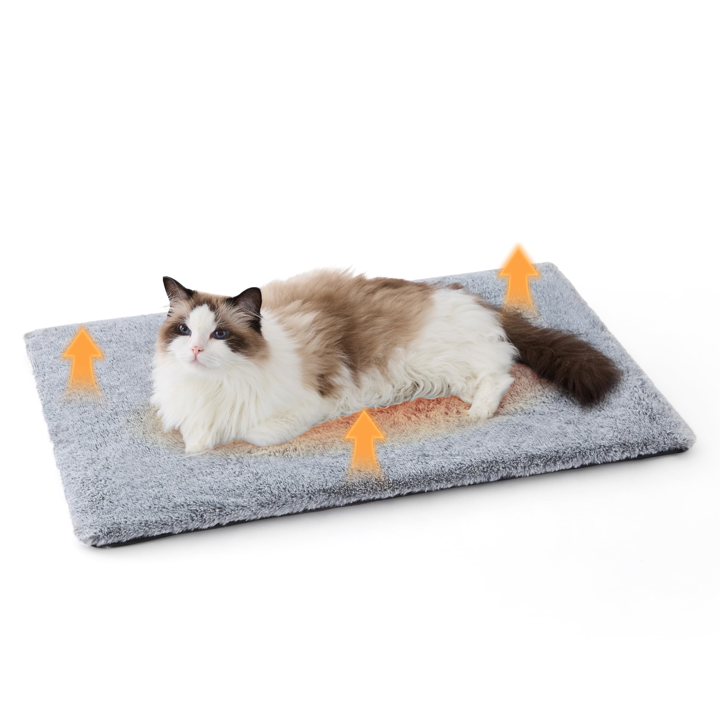 Bedsure Self-heating Cat Bed Washable Cover,Meduim Cat Blanket,74x48cm,Grey