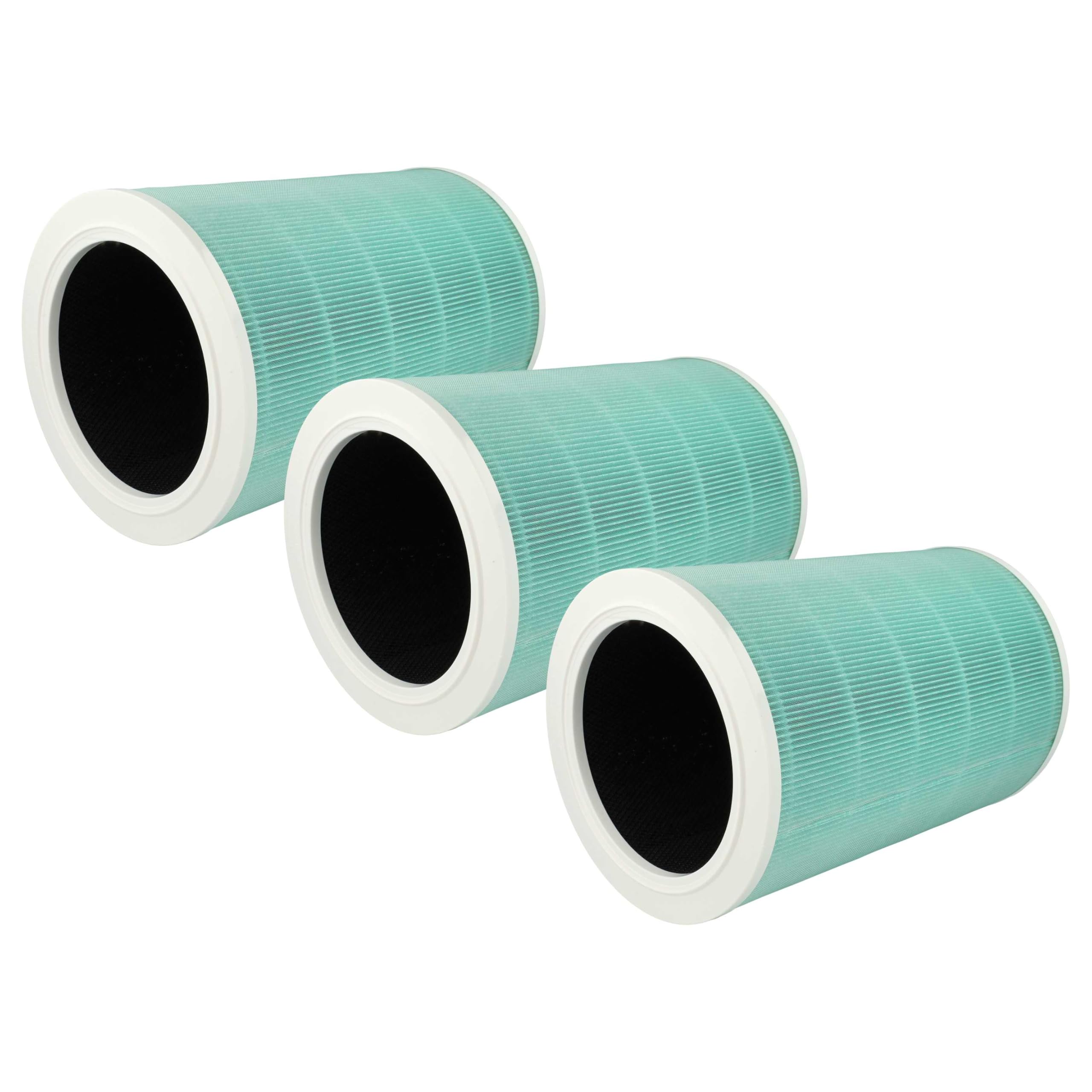 vhbw 3x filtro de aire compatible con Xiaomi Mi Air Purifier Pro purificador - Filtro combi HEPA (H13) + carbón activo