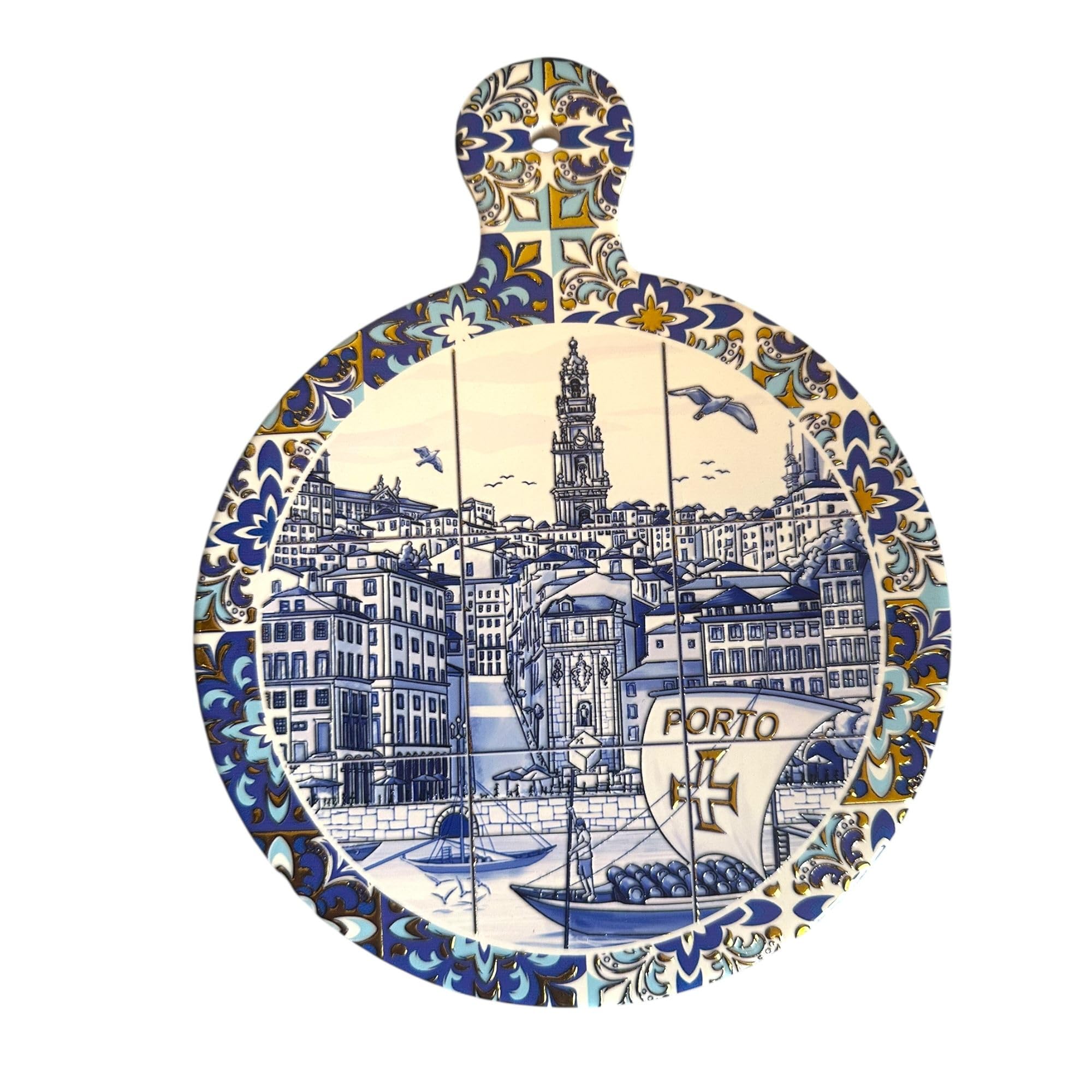 Assiette portugaise anti rayure en polycéramique et liège