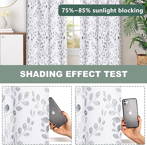 Miniatura 3 de MYSKY HOME Cortinas de sala de estar de 84 pulgadas de largo con aislamiento térmico para oscurecer la habitación, cortinas para comedor, patio,