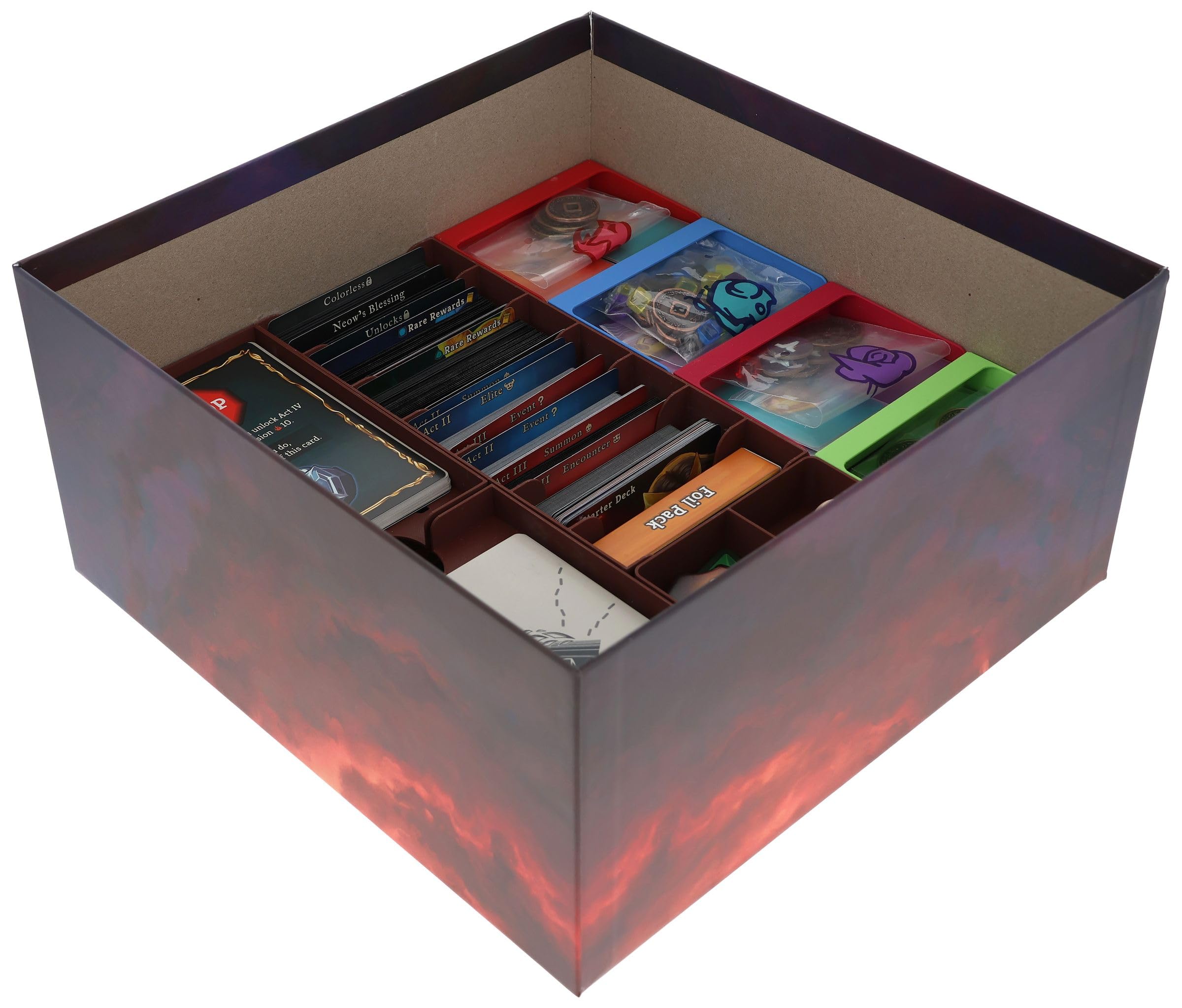 Feldherr Organizer kompatybilny z Slay The Spire: Gra planszowa - Wkładka do pudełka z grą planszową Collector's Edition - Łatwiejsze sortowanie - Szybsza konfiguracja gry - Lepsze wrażenia z gry