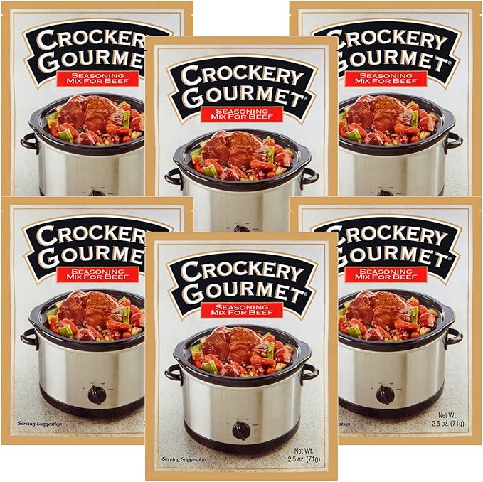 Crockery Gourmet Seasoning Mix for Beef, 2.5Ounce Packets