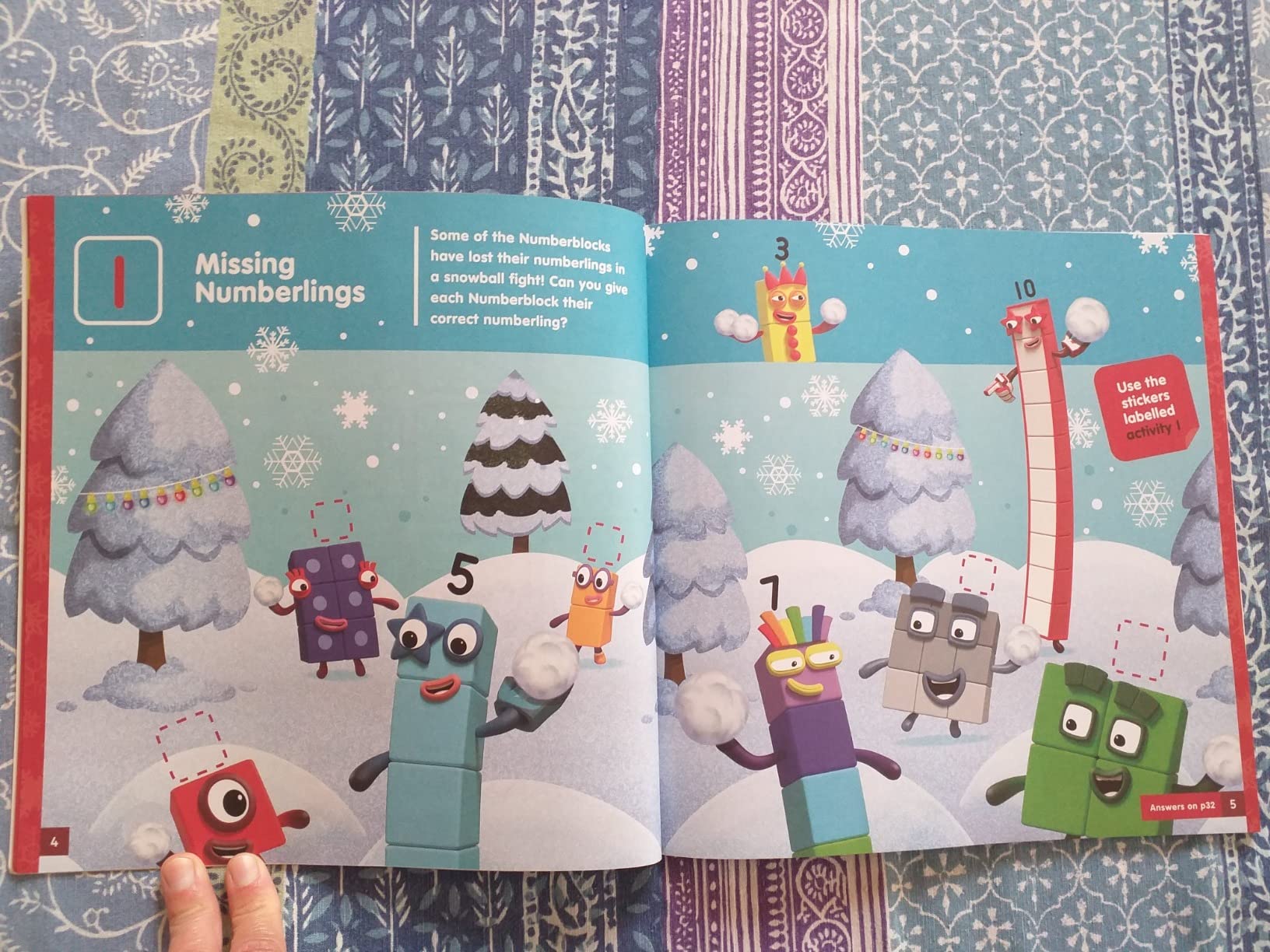 Amazon | Numberblocks Christmas Sticker Activity Book (Numberblock ...