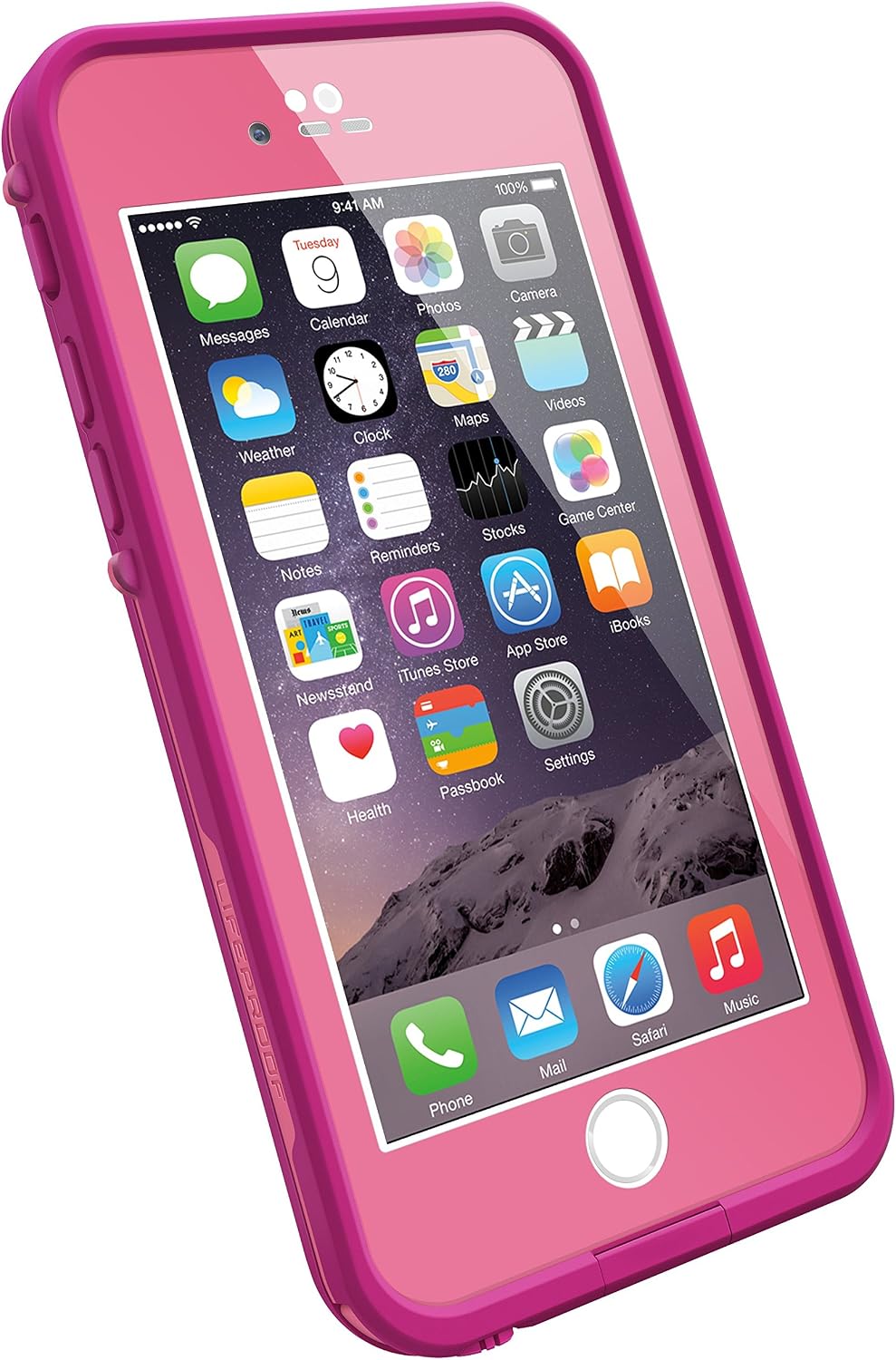 LifeProof FRĒ iPhone 6 ONLY Waterproof Case (4.7" Version) - Retail Packaging - POWER PINK (LIGHT ROSE/DARK ROSE)