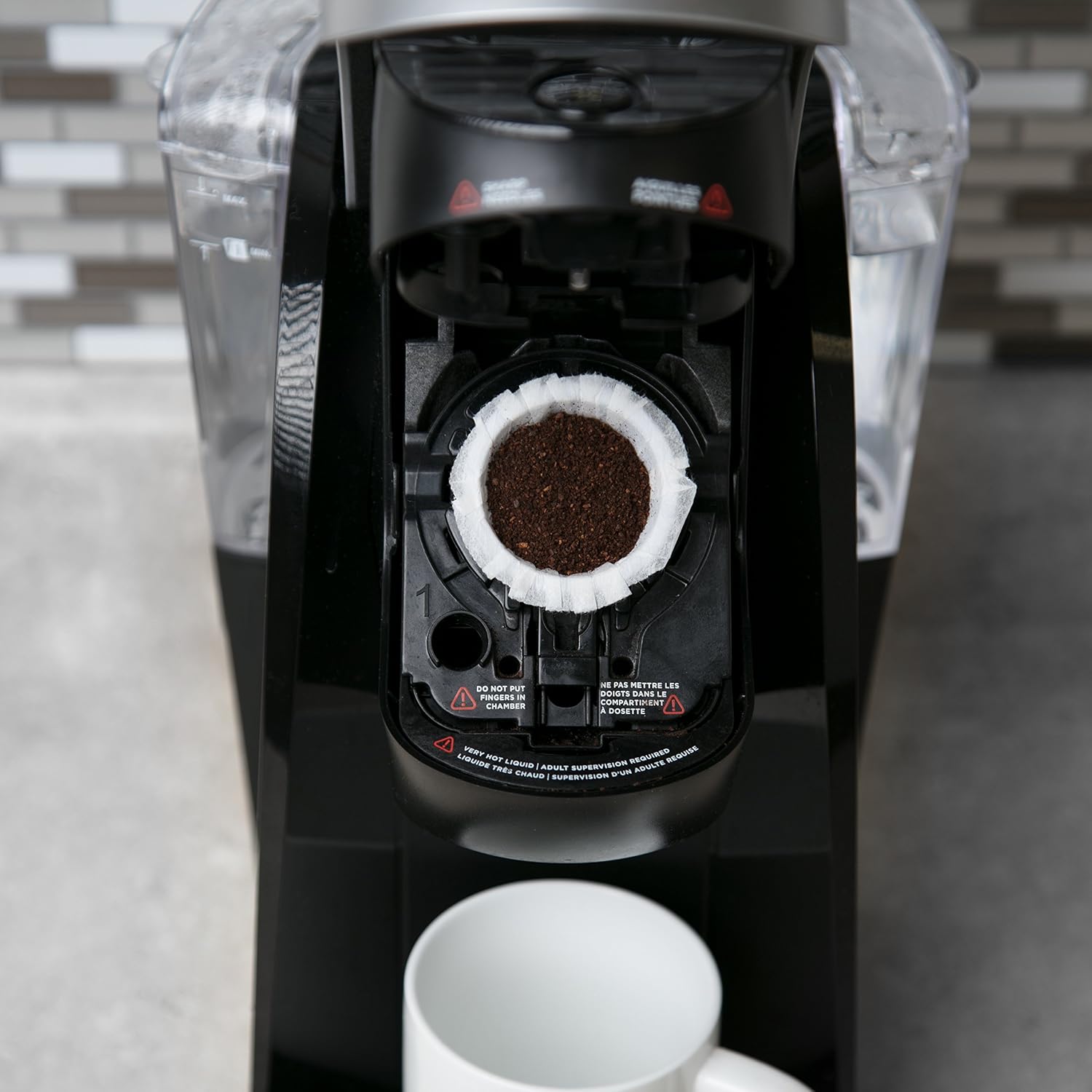 Simple Cups Disposable Cups compatible with Keurig Brewers and other reusable KCUPs and coffee pods- 50 Cups, Lids, and Filters - Use Your Own Coffee - Perfect for the home and office or traveling