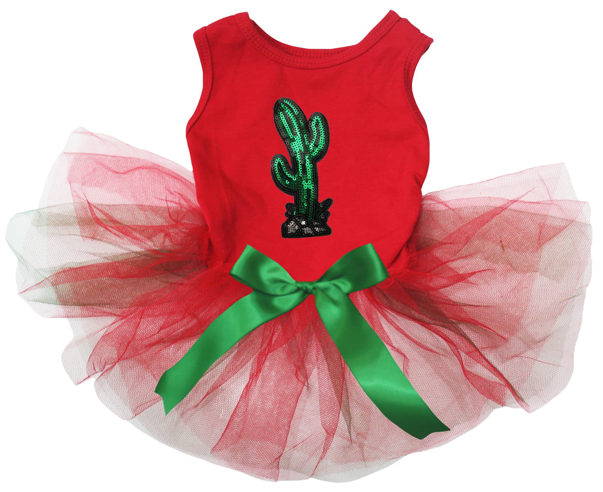 Robe cactus à paillettes pour chien vêtement rouge grande taille XXXL
