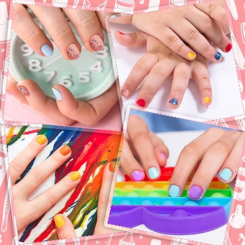 Miniatura 4 de Juego de esmaltes de uñas para niños, no tóxico, para niños pequeños, a base de agua, natural, seguro, de secado rápido, juego de esmalte de uñas de