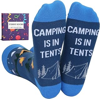 Funny Socks for Men Women I'D Rather Be Outdoor Activities Novelty Gifts For Hunting Golfing Camping Skiing Gaming