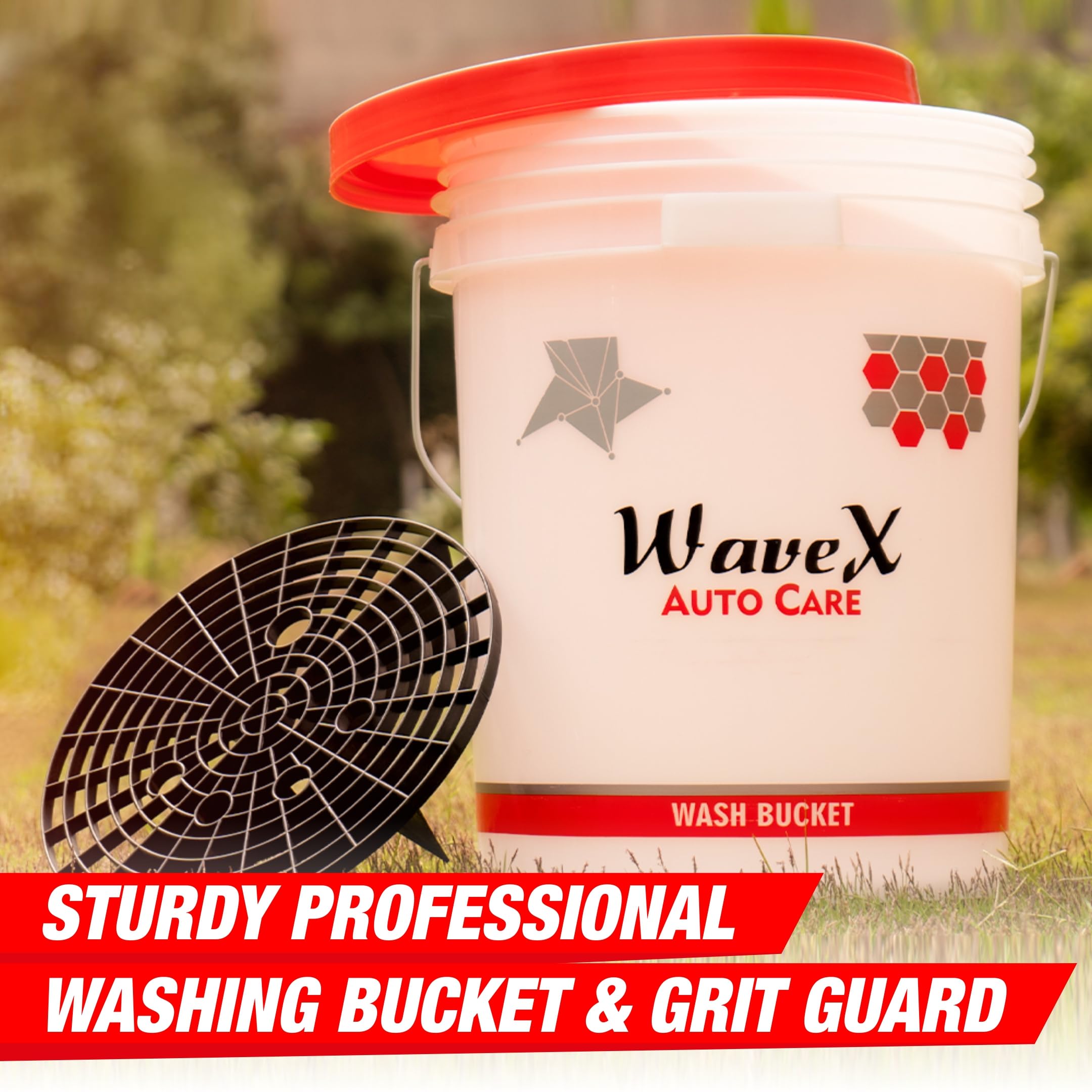 Wavex Grit Safe Car Wash Bucket - Scratch-Free Cleaning -2