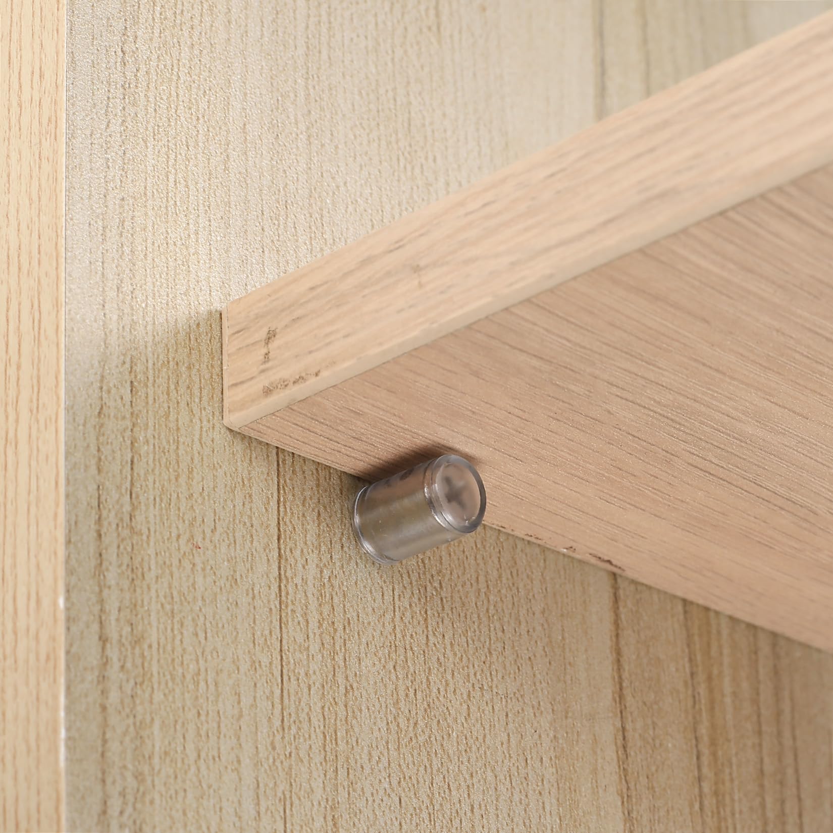 Soporte Estanteria Soportes Para Estantes 50 Piezas - 25x7.5mm, Con Protector Silicona, Para Armarios Y Libreros Tornillos Autorroscantes Estanterías