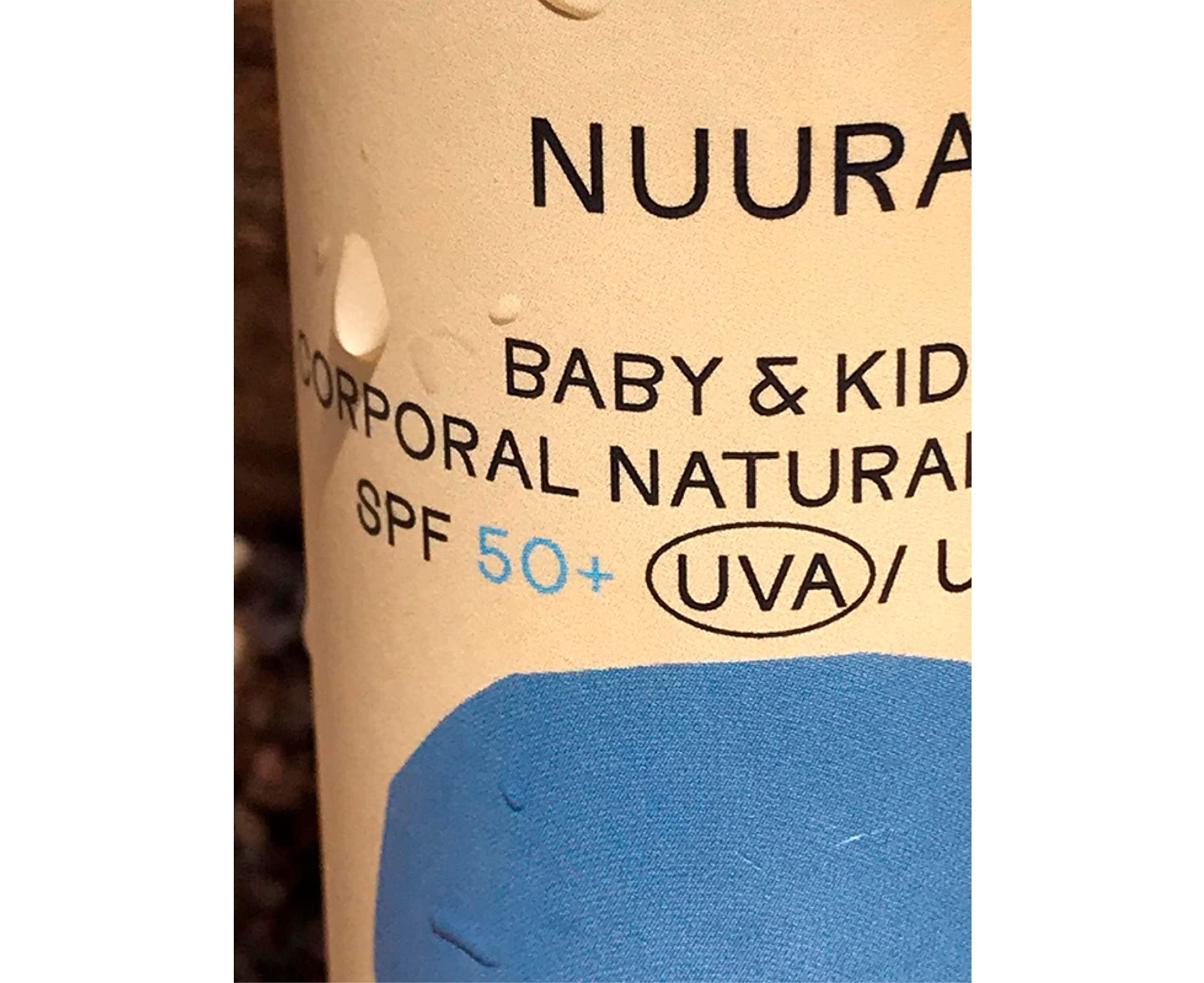 NUURA Mineralny Filtr Przeciwsłoneczny dla Dzieci SPF 50 - Krem Przeciwsłoneczny dla Dzieci i Niemowląt - Formuła Płynna i Biodegradowalna