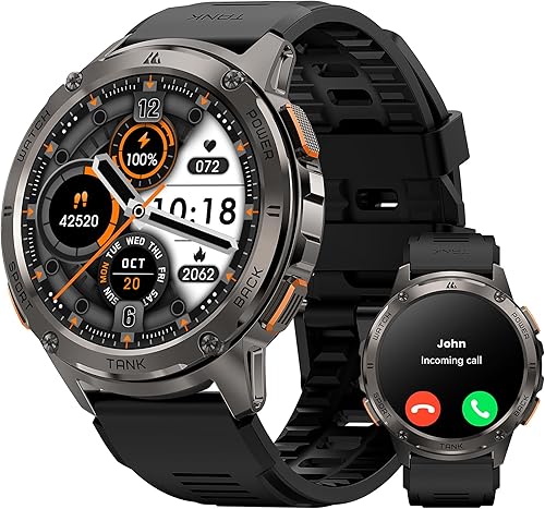 KOSPET Reloj inteligente para hombre, batería extra larga de 60 días, resistente al agua hasta 164.0 ft para nadar, resistente reloj inteligente