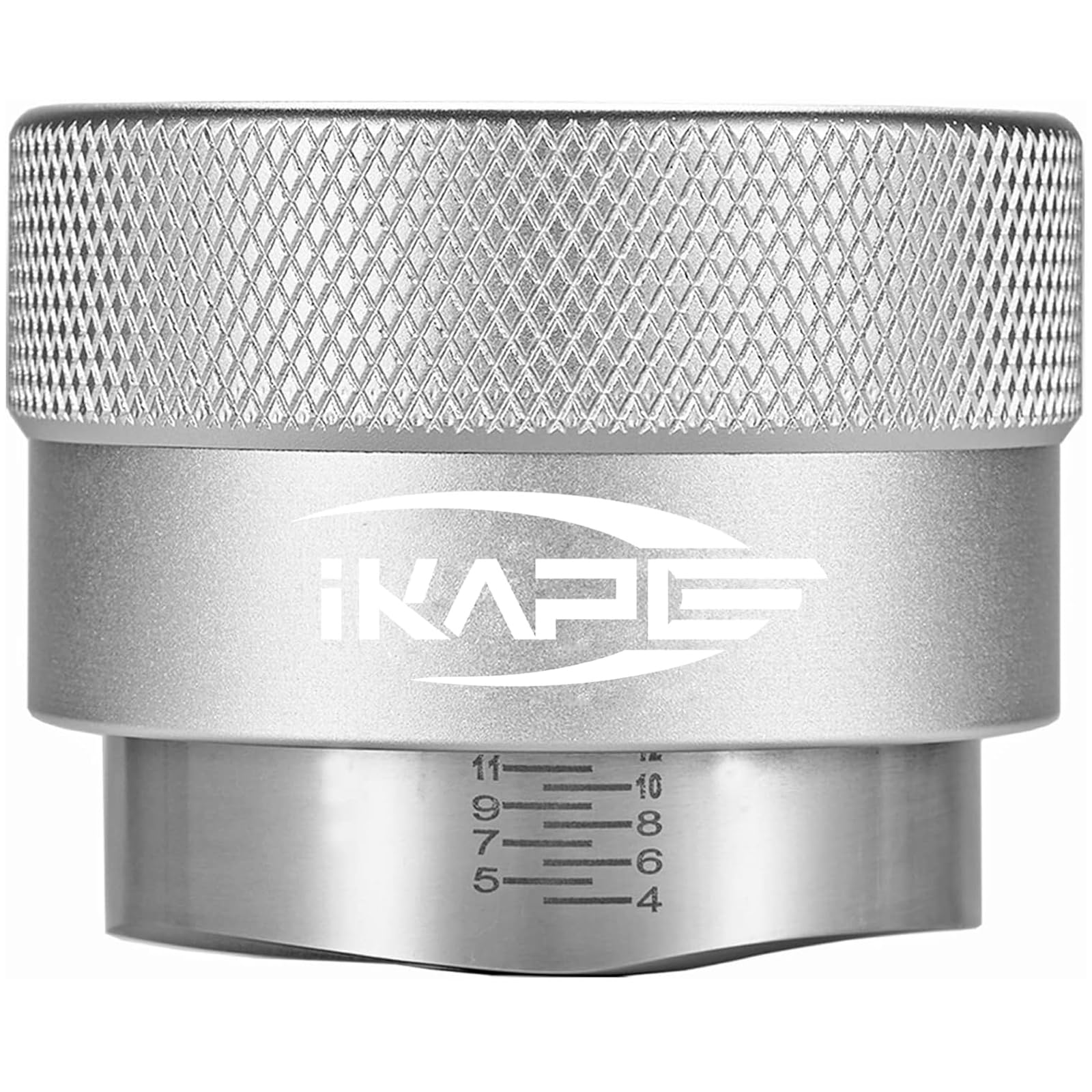 IKAPE Coffee Products, 49MM Coffee Distributor, Gravity Adaptive Espresso Distributor Fits All 49MM Espresso Portafilter(Silver)