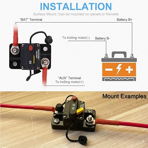 Miniatura 75 de Disyuntores, Montaje en superficie: tachuelas en un lado.