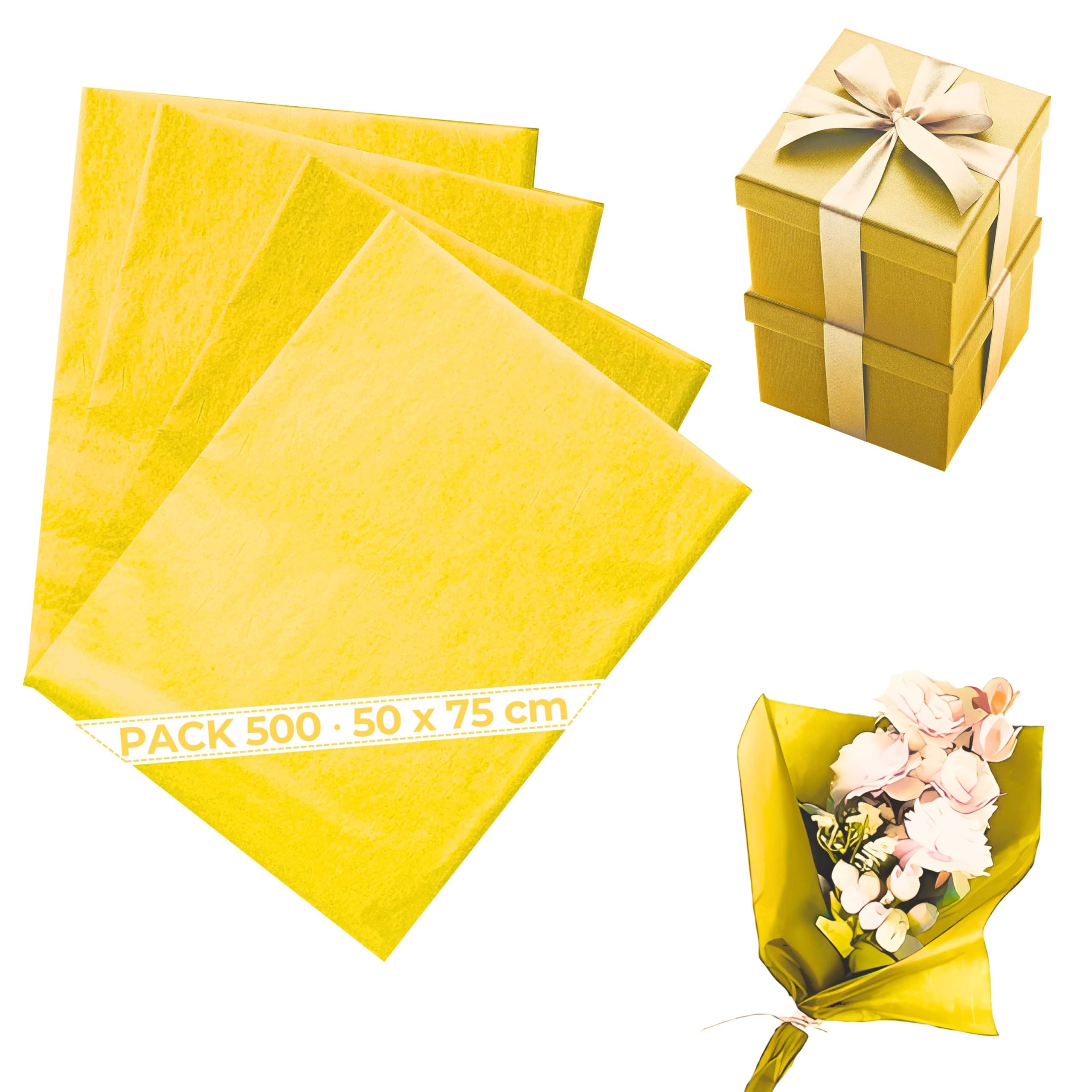 Carta Seta Pastel Yellow (confezione da 500) 50 x 75 cm