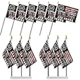 Probsin 250 Anniversary Stick Flag 6pcs America Flag 250 Years of Freedom We The People 1776-2026 250th Birthday Patriotic Signs Hand Held Flags for Room House Welcome Lawn Backdrop Parade