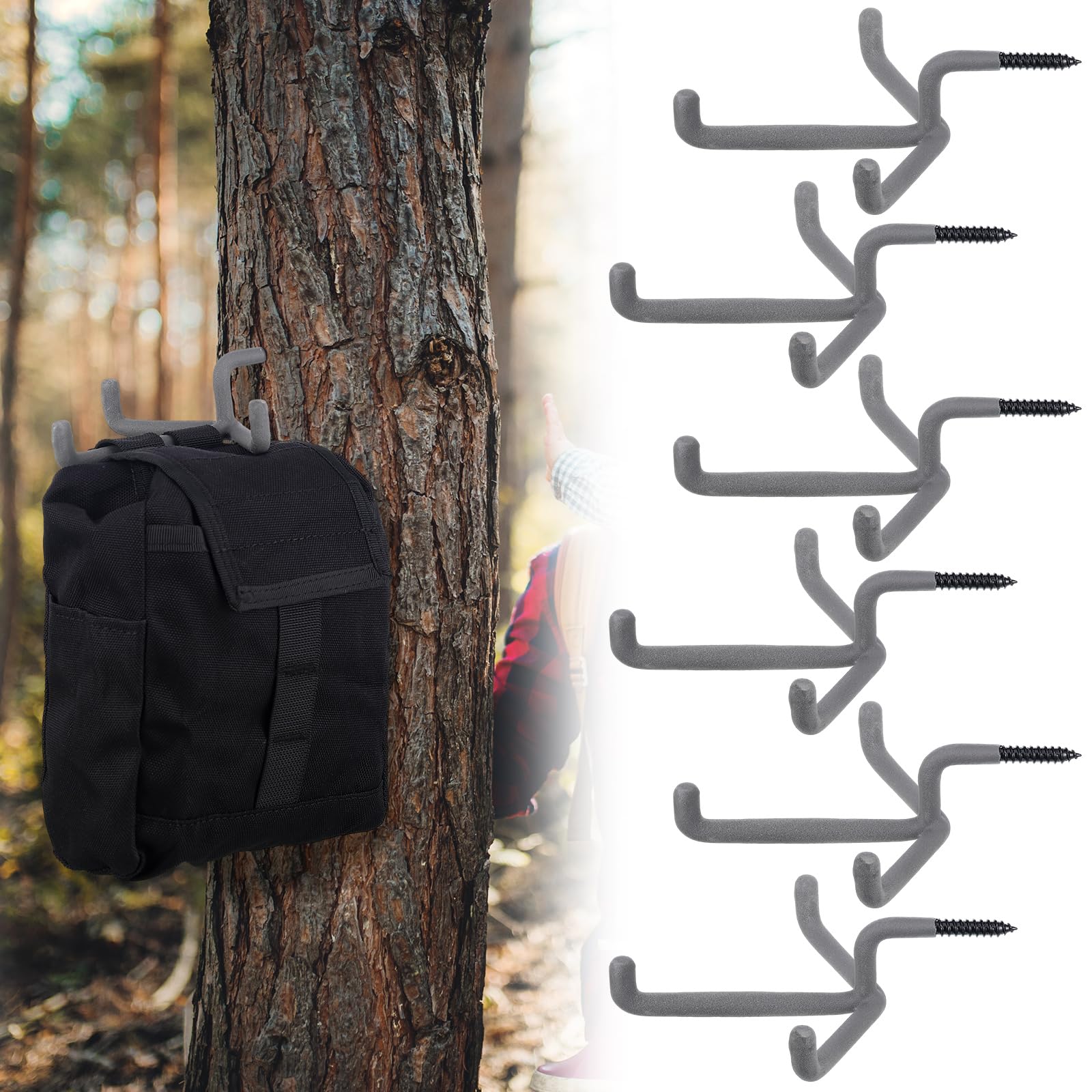 Tree Stand Bow Hanger Gear Holder Screw in Tree Steps Triple