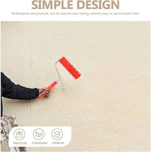 Miniatura 6 de Rodillo de pintura con patrón de bricolaje Rodillo de arte decorativo para decoración de pared Clásico de ladrillo en relieve textura Rodillo de