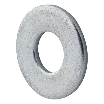 3/8 USS Thick Flat Washer 50 Pack 3/8" x 1" Zinc Plated Steel, Meets ASME B18.21.1 Industrial/Commercial Grade by Makers Bolt