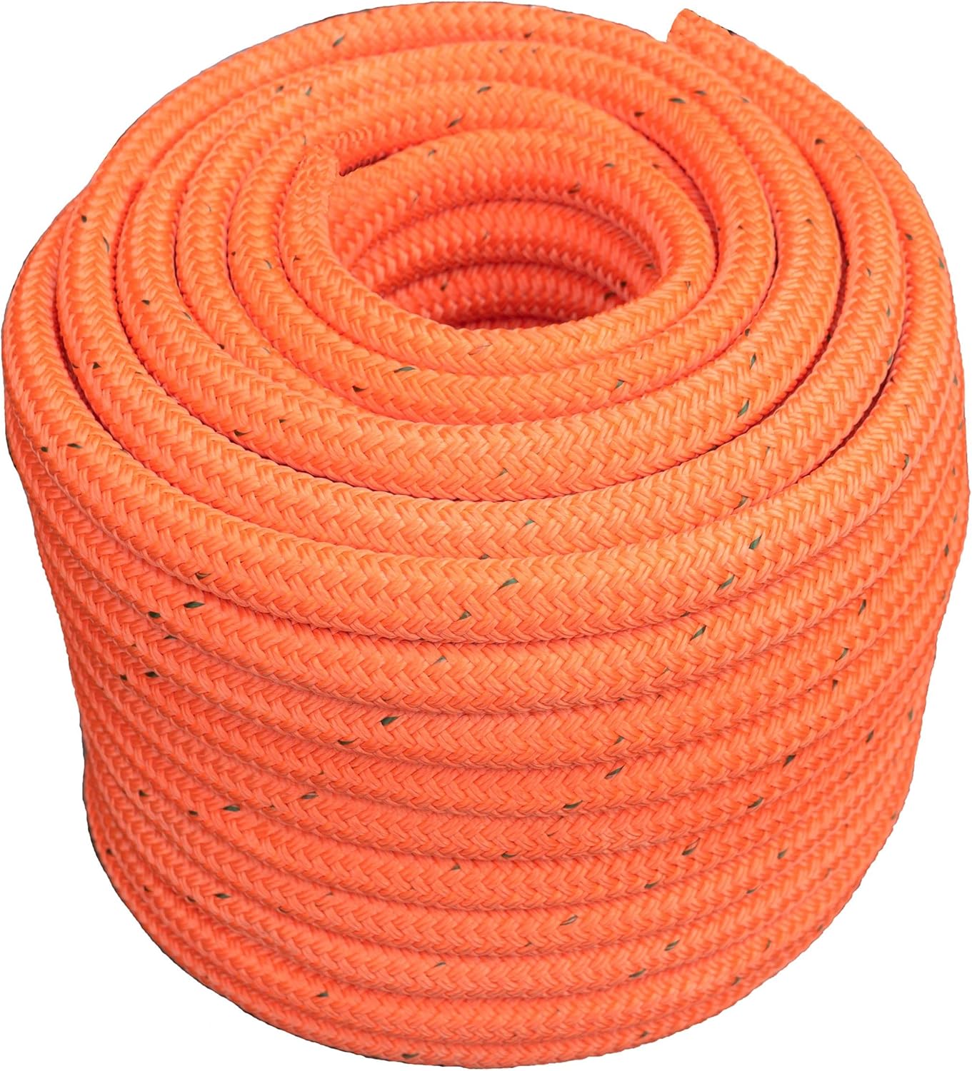 AllGear Double Braid Arborist Bull Rope | Composite Husky Urethane Coating | High Tensile Strength | Extra Abrasion Resistance | 1/2 inch x 150 feet, 1 Spliced Eye