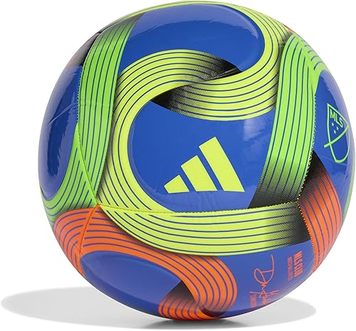 Miniatura 21 de adidas Unisex MLS Soccer Ball Blanco/Púrpura Burst/Glory Purple,Verde/Azul Gloria/Azul Solar,Azul/Verde,Plata Metálico/Verde,blanco/negro/oro