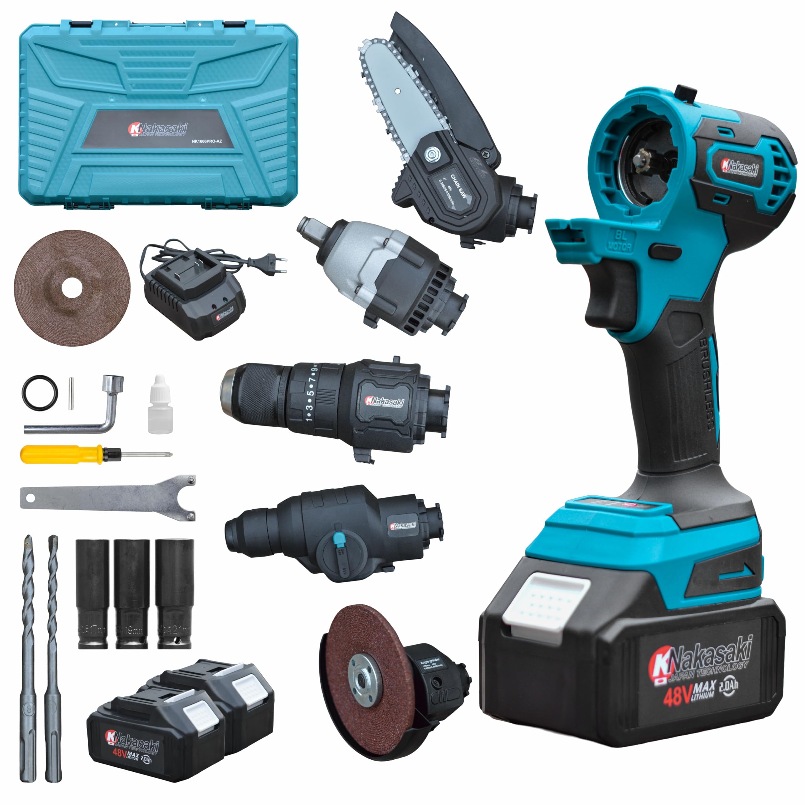 Kit Multi Ferramentas 5 Em 1 A Bateria 48v Profissional | Amazon