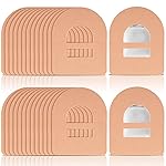 Nuanchu 50 Pieces 5 Adhesive Patches Compatible with Omnipod Waterproof & Sweatproof Pre-Cut Medical Tape Diabetic Sensor Covers Continuous Glucose Monitor Protection(Beige)