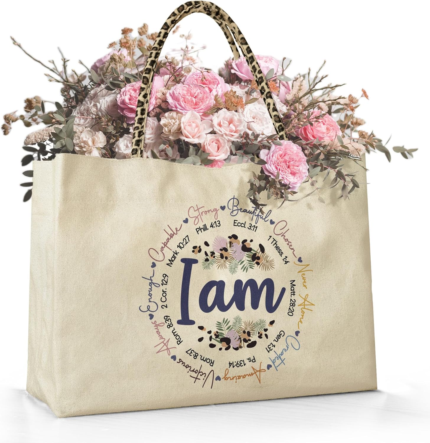 Macorner Canvas Tote Bag Christmas Gifts for Women